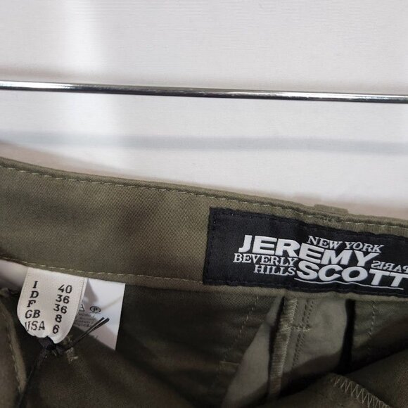 NWT Jeremy Scott Butterfly Patch Crop Cargo Pants Size 40 / 6 - Picture 9 of 11